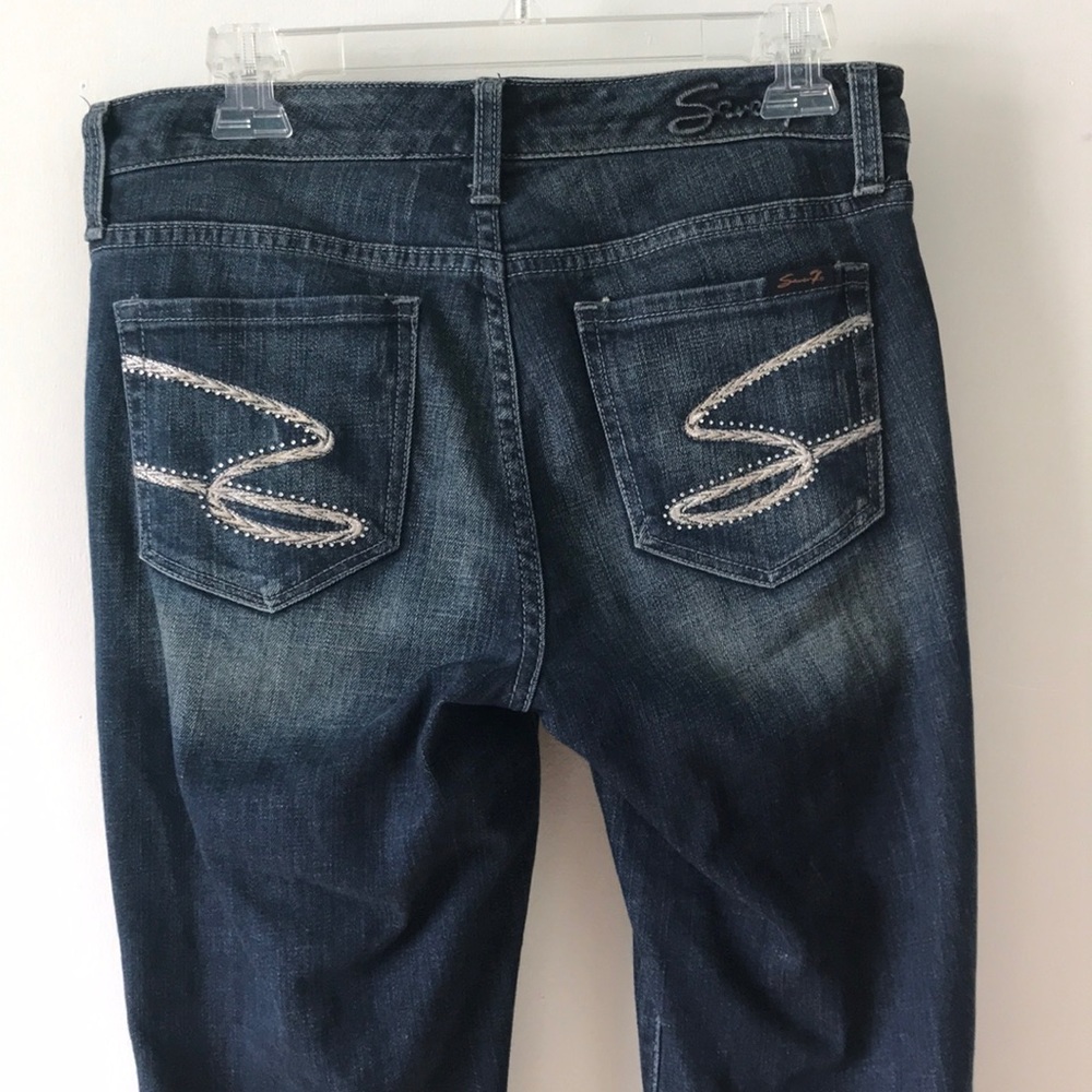 Seven7 denim jeans with rhinestones/crystal details